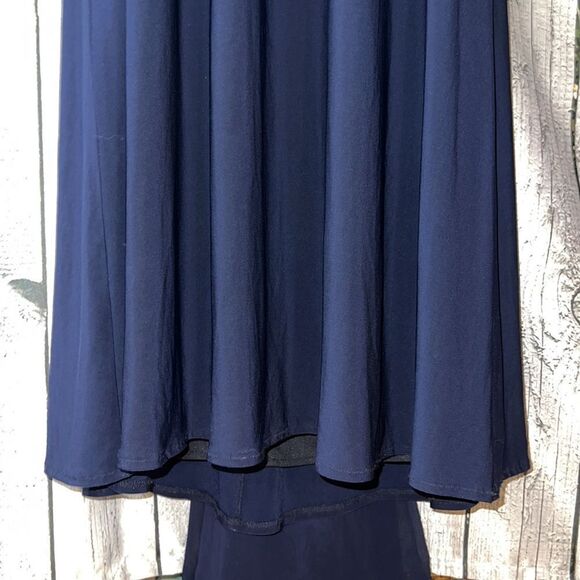 Xscape Strapless Beaded Maxi Dress with Fishtail Train Women size 4 - Picture 10 of 16